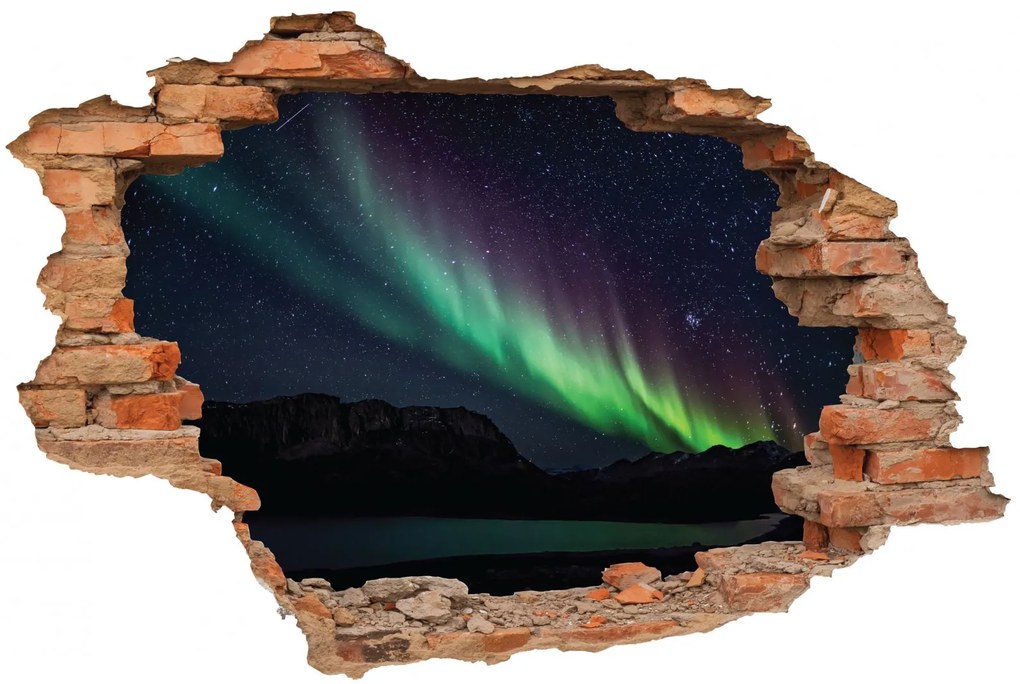 Sticker cu efect 3D - Aurora boreala