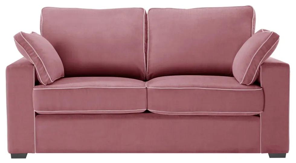 Canapea cu 2 locuri Jalouse Maison Serena, roz