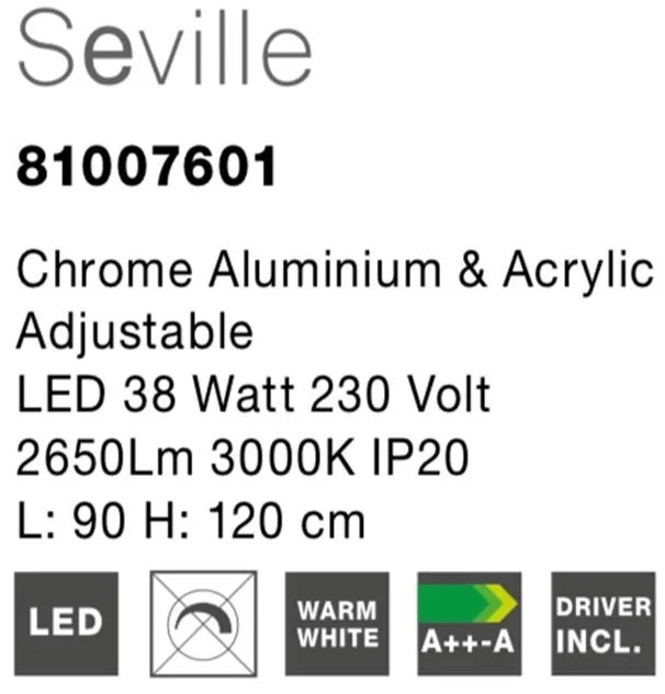 Lustra LED suspendata design modern Seville NVL-81007601