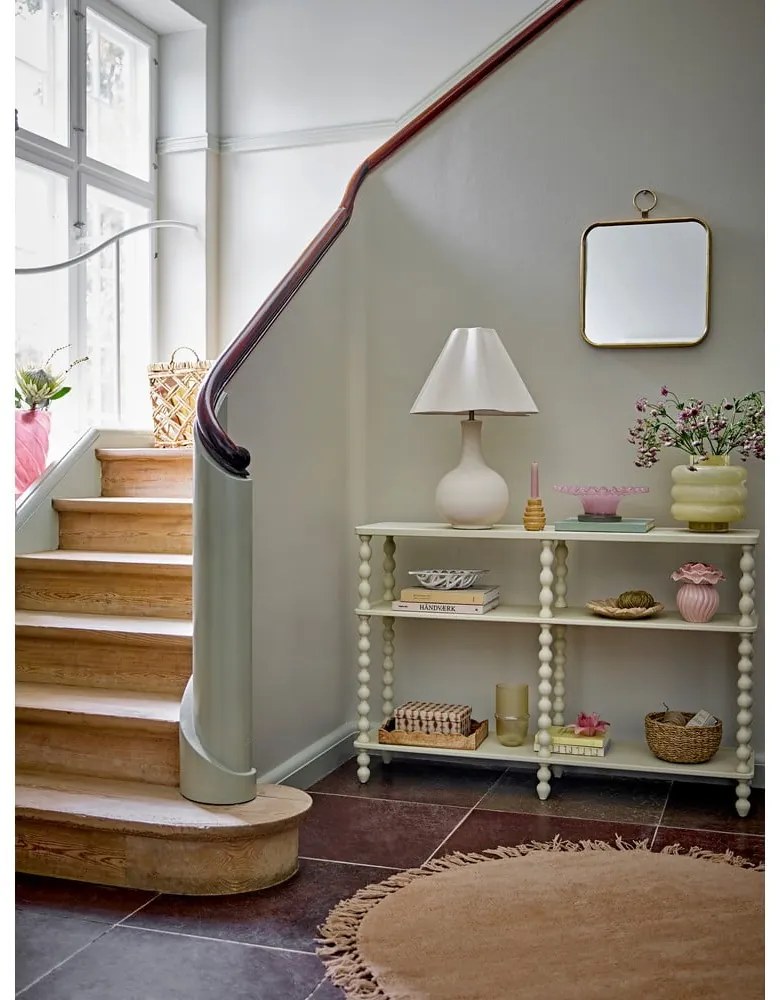 Veioză crem cu abajur textil (înălțime 60 cm) Heide – Bloomingville