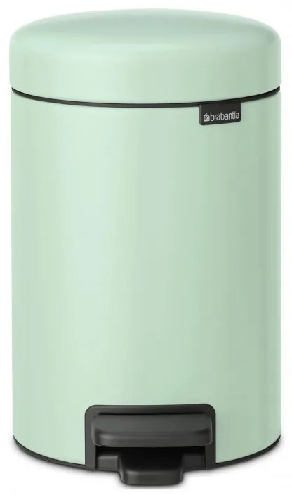 Cos de gunoi cu pedala Brabantia NewIcon 1008835, 3 L, Inchidere lina, Baza antiderapanta, Verde deschis