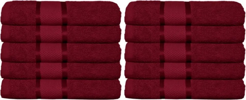 Set 10 Prosoape Premium din Bumbac 100% – 50×90 cm, 400g, Absorbție Superioară
