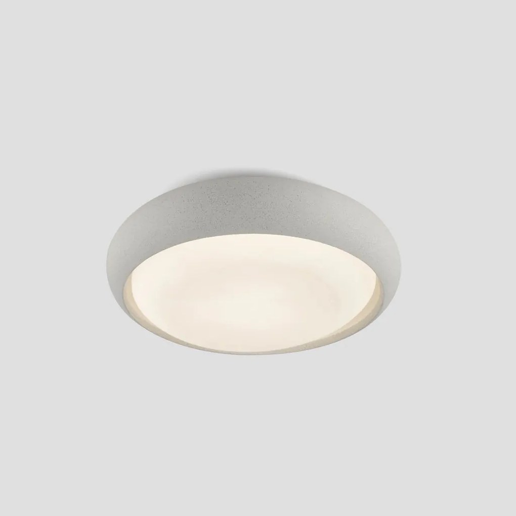 Plafoniera LED exterior iluminat minimalist IP44 ANGA 29cm alba