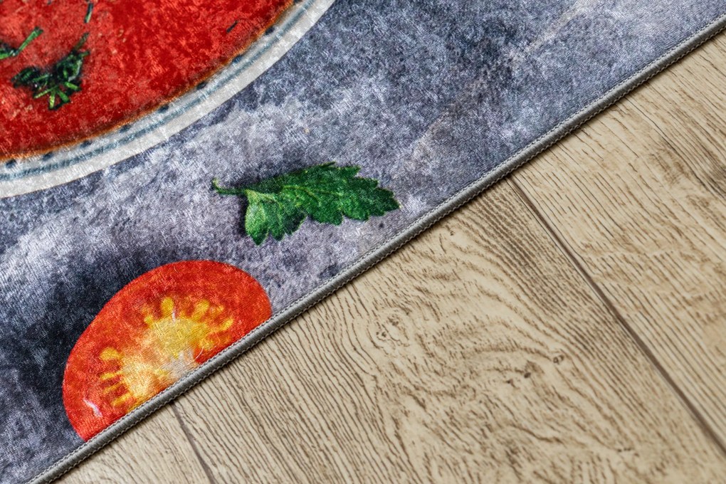 ANDRE 33290 covor lavabil Sosuri bucatarie anti-alunecare - gri / galben