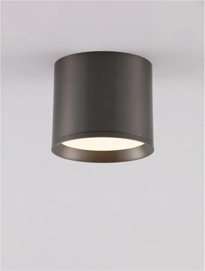 Spot LED aplicat diametru 10cm ZIAZA nickel negru, NVL-9695167