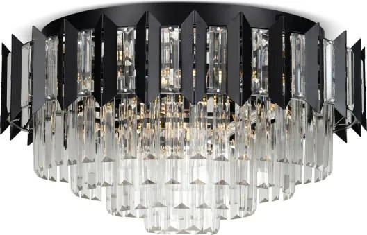 BRILAGI - Plafonieră SPECTRA 5xE14/40W/230V diam. 48 cm neagră