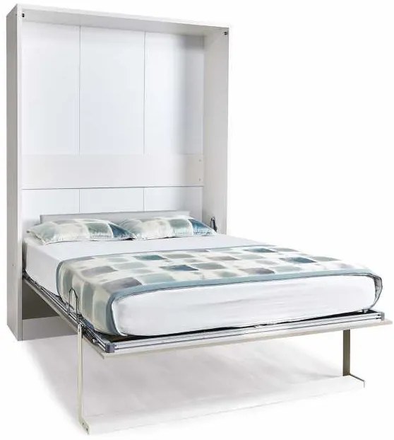 Pat Rabatabil Dublu cu somiera inclusa - Royal XL Bed(Royal Double 160) - (160 X 200) (Culoare pat Royal: Dafne (Capuccino) Lucios + Corpuri albe mat)