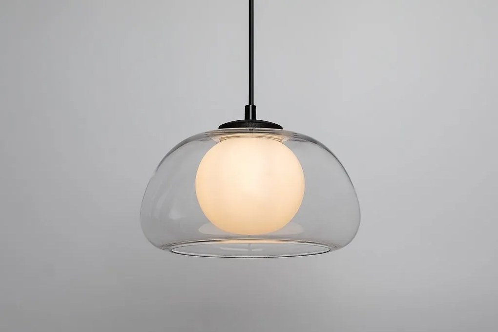 Lustra suspendata sticla transparenta Elowen