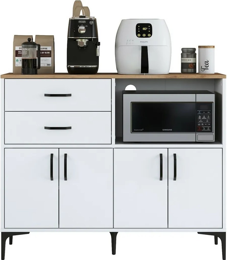 Dulap Jeby Walnut and White