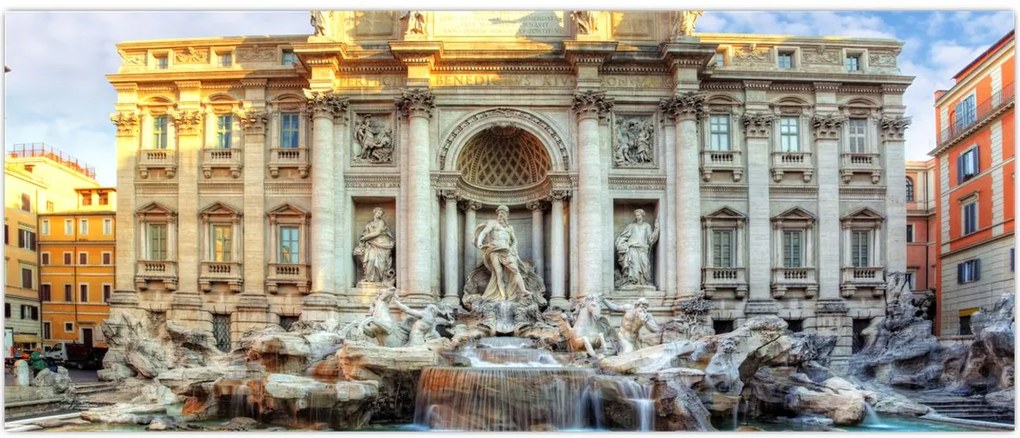Tablou - Fântâna Trevi (120x50 cm)