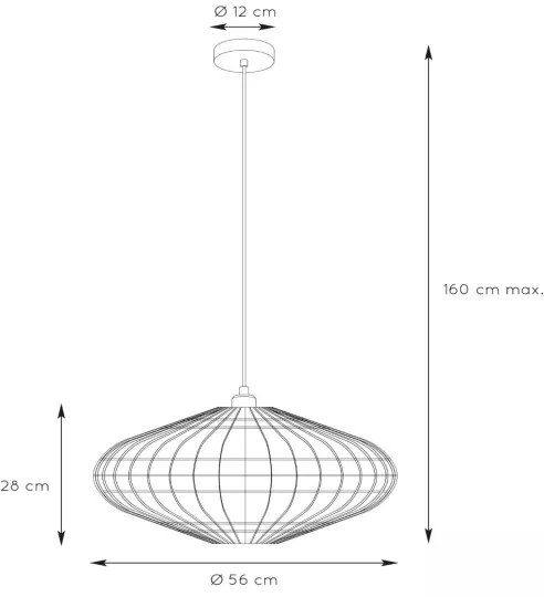 Lustră pe cablu MAGALI 1xE27/40W/230V bej Lucide 03435/56/72