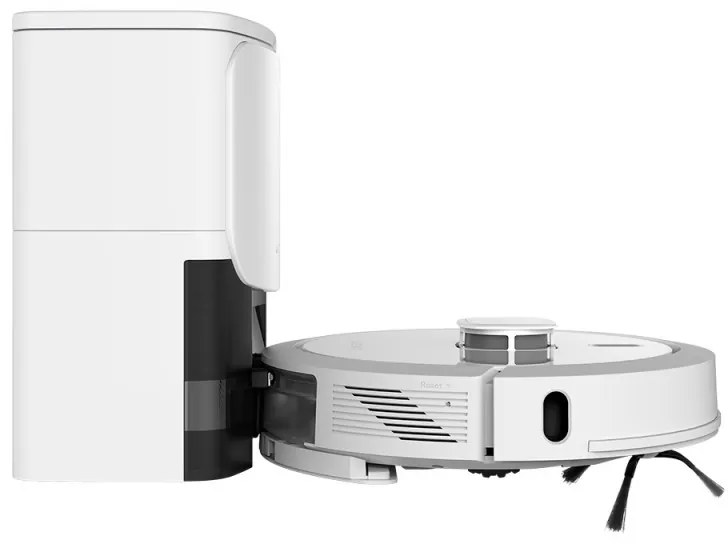 Aspirator robot Aeno RC4S ARC0004S, 5200 mAh, 4000Pa, 300 m², 300 ml, Comenzi vocale, Curatare uscata si umeda, Mapare, Program de curatare, Alb