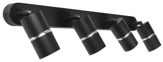 Spot BAMBOO 4xGU10/10W/230V negru