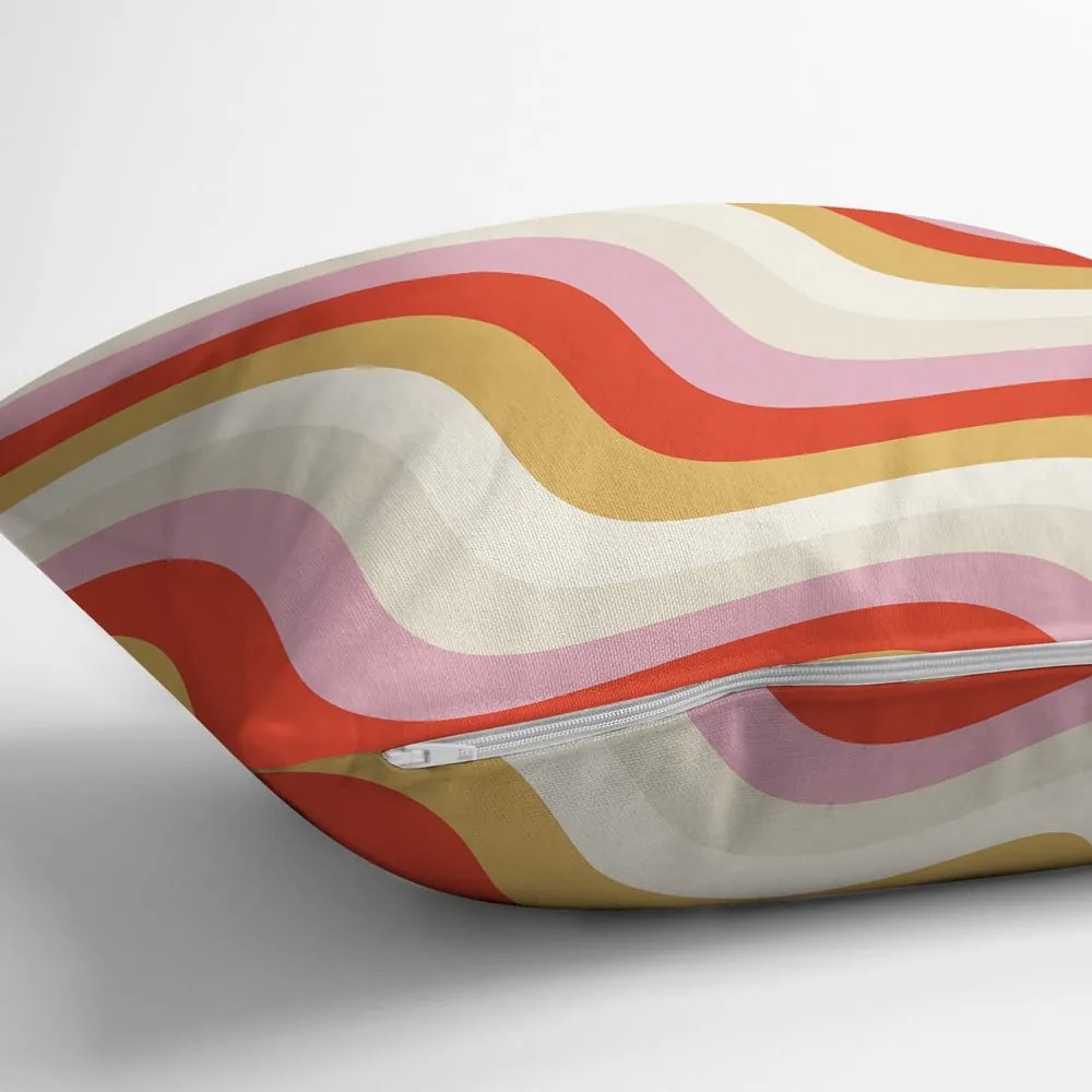 Față de pernă 43x43 cm Creamy Raspberry Swirl – Mila Home