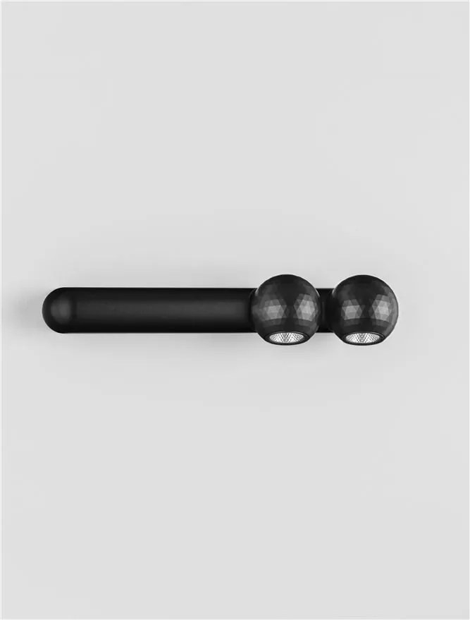 Plafoniera cu 2 Spoturi LED stil minimalist 3000K NOTIC negru