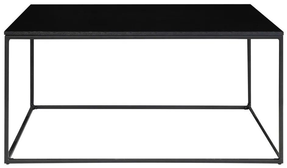 Masă de cafea Vita negru cu cadru negru 60x90x45 cm