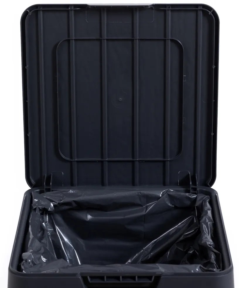 Cos plastic de gradina RIO GARDEN 80 L - grafit
