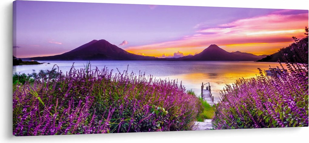 Tablou cu lac (120x50 cm)