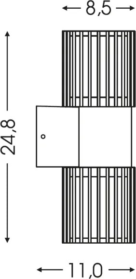 BRILAGI - Aplica de perete pentru exterior ARMOR 2xGU10/35W/230V IP44 maro