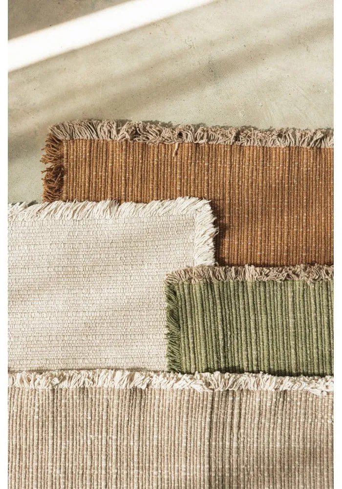 Covor crem țesut manual din bumbac 170x240 cm Handloom – Lorena Canals