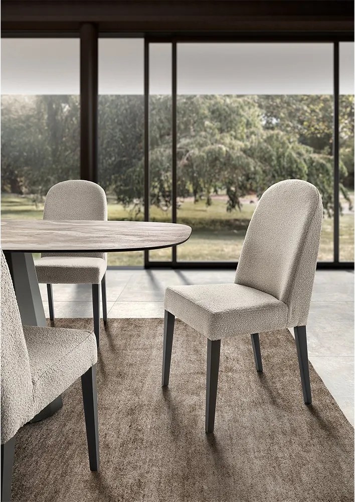 Set lemn masiv masă și scaune Dune - 400 × 120 × 75 cm, 8 scaune
