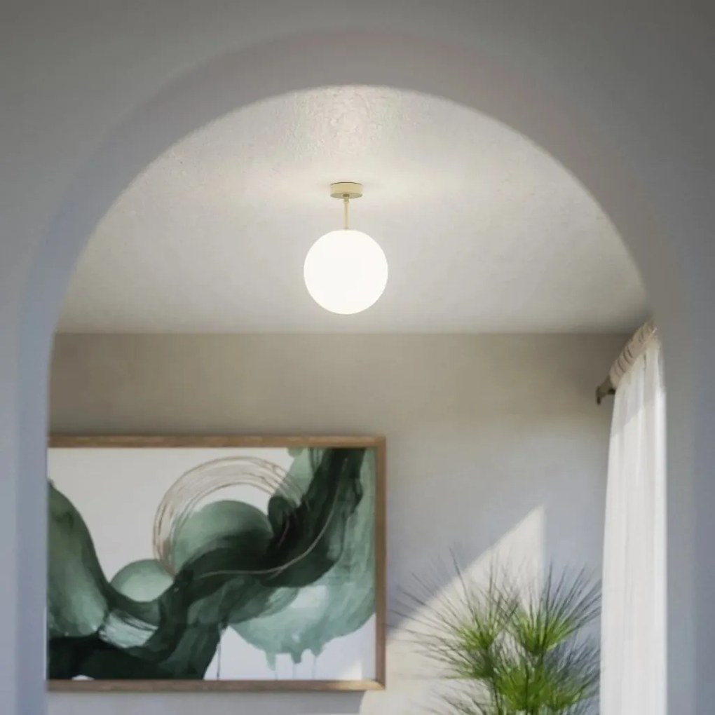 Plafoniera din alama si sticla Musa