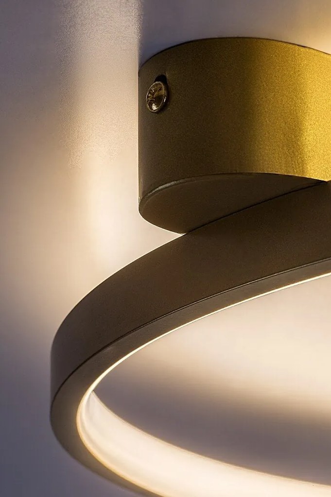 Plafoniera LED din metal auriu Beliza