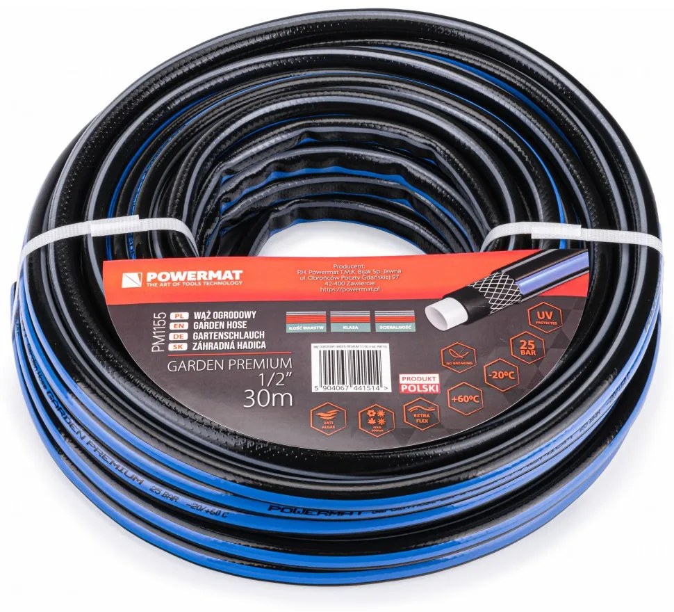 Furtun de grădină GARDEN PREMIUM 1/2" 30m