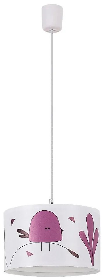 Lustra camera copii motiv pasare mov Fowly