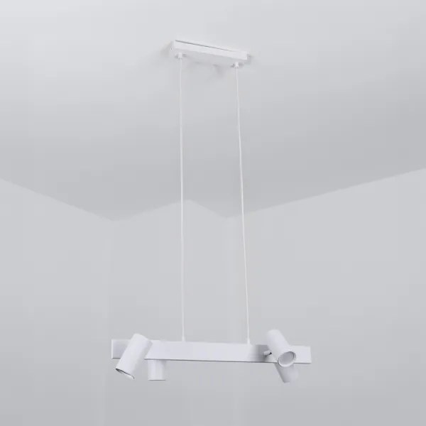 Brilagi - Lustra LED RGBW reglabilă pe cablu SELE 4xGU10/6,5W/230V albă