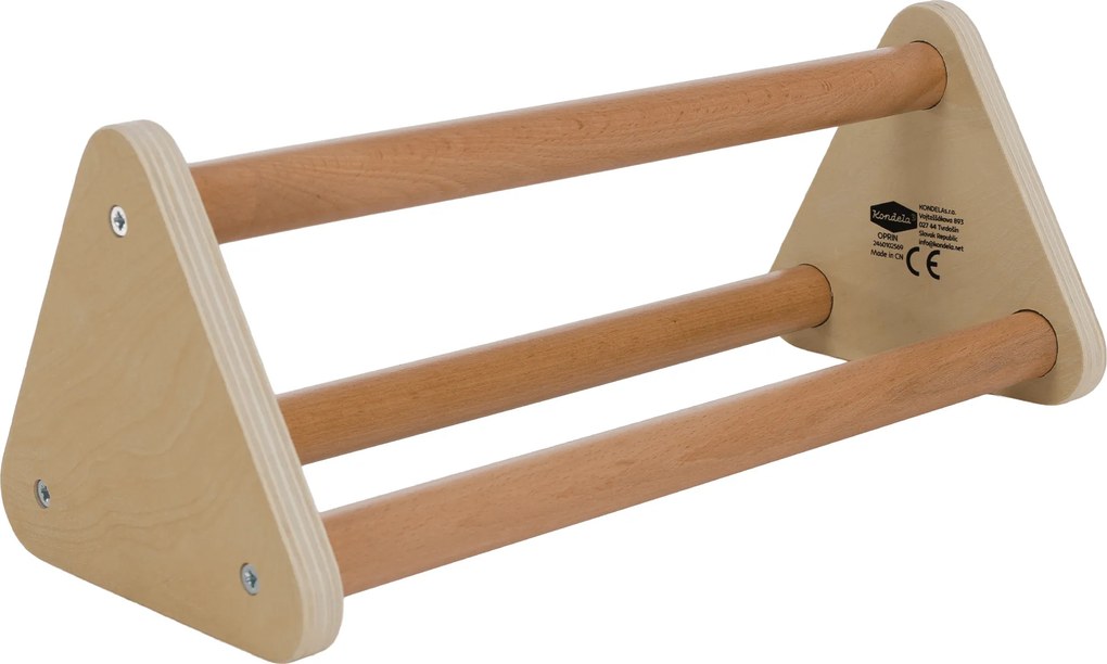Montessori Triunghiul Pikler 3în1, natural/mix de culori, OPRIN