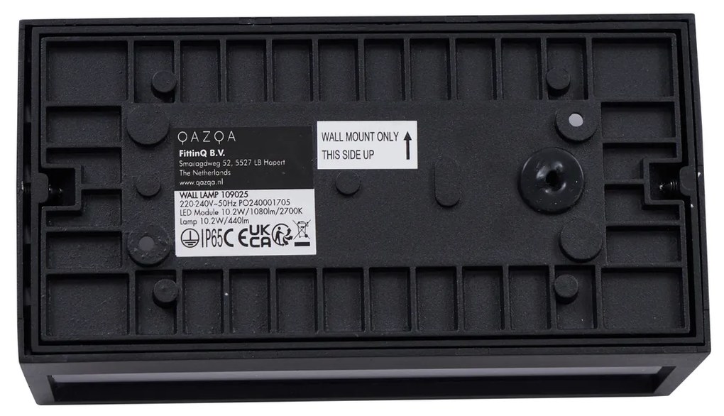 Lampă modernă de perete pentru exterior neagră, incl. LED IP65 - Jail