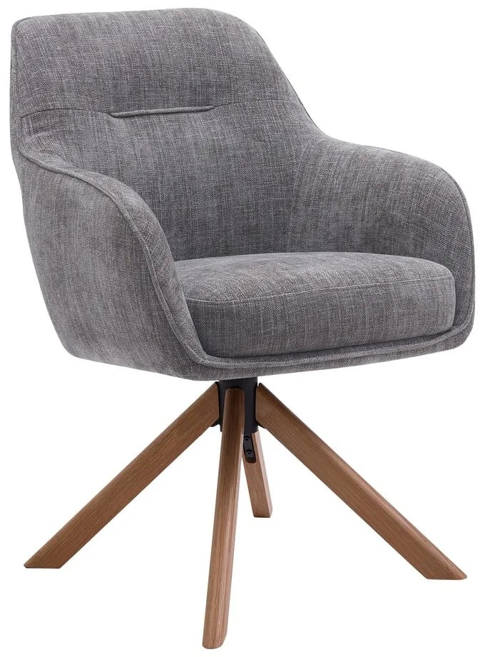 Set de scaune de sufragerie gri 2 buc. tapițat Avola – Unique Furniture