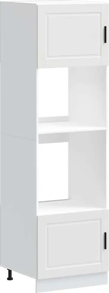 vidaXL Dulapuri pentru cuptor 2 buc Porto Alb lemn prelucrat