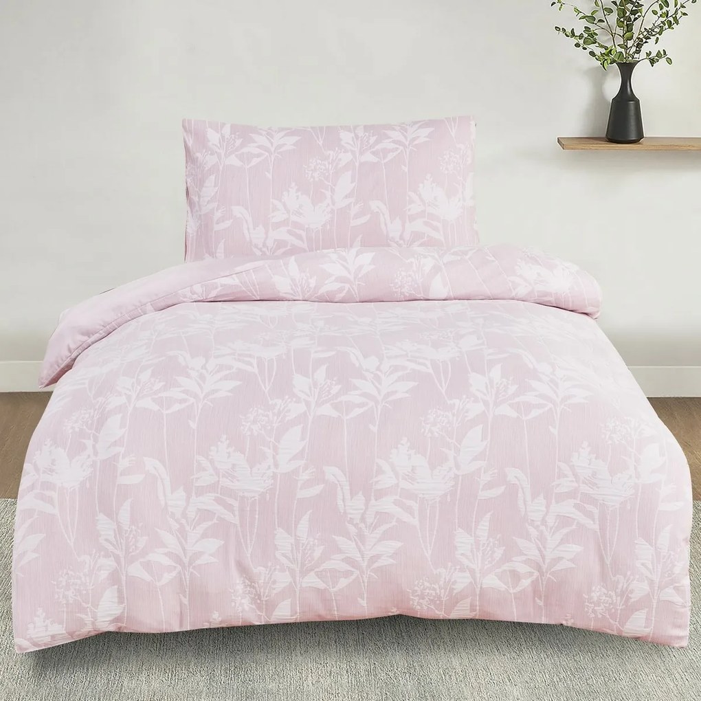 Lenjerie de pat din jacard Alabama roz, 140 x 200cm, 70 x 90 cm