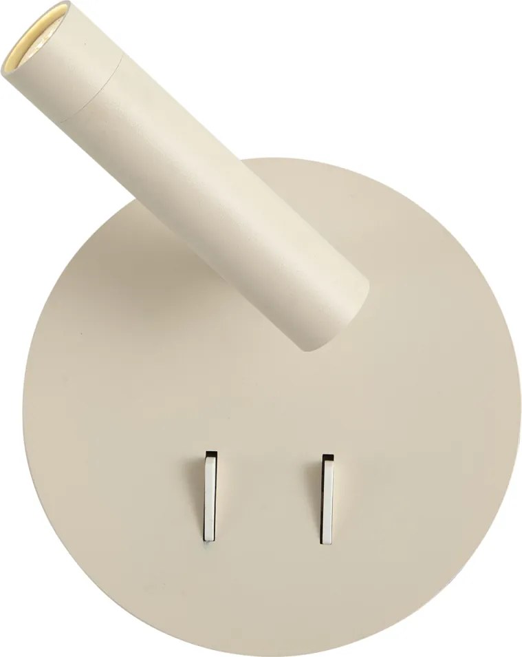 Lampă de perete modernă bej, inclusiv LED cu USB-C - Croft