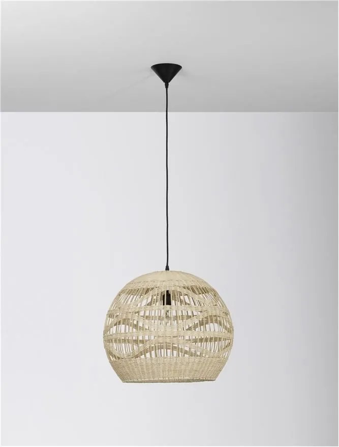 Lustra / Pendul modern design natural ratan MARLO D-48,5cm