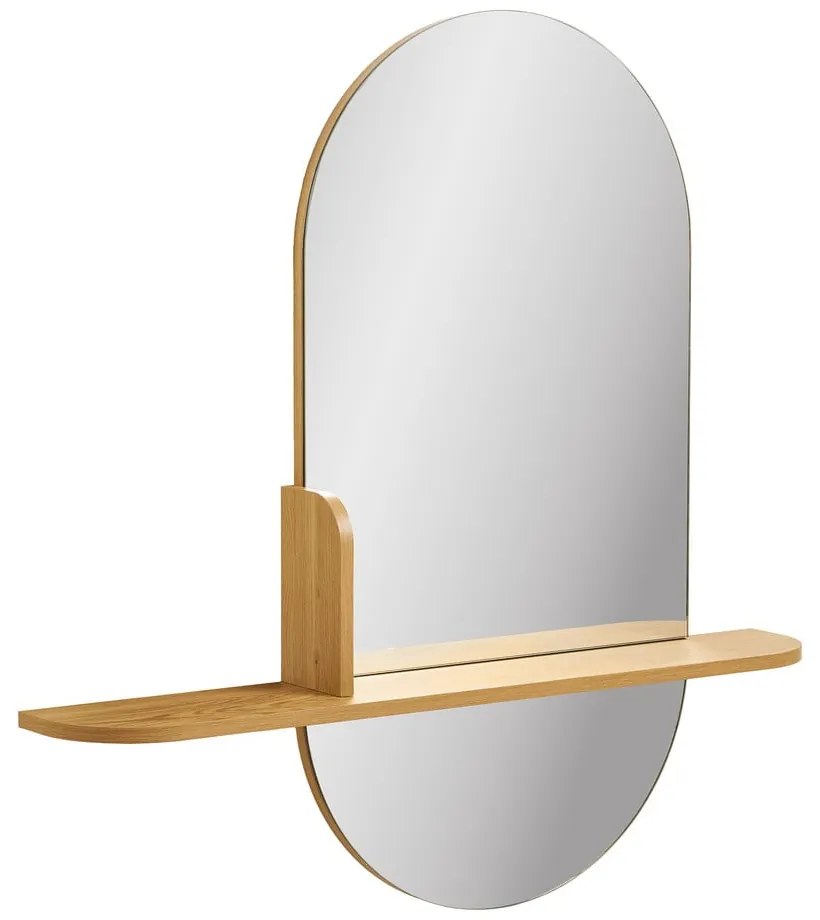 Oglindă de perete cu raft 92x94,5 cm Barco – House Nordic