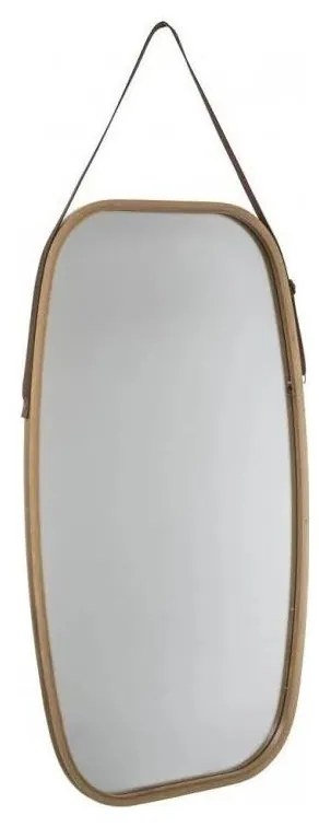 5five - Oglindă de perete ovală 77x43 cm bambus