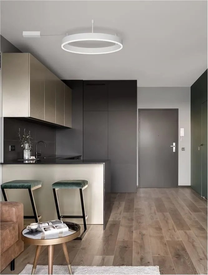 Lustra/Plafoniera LED dimabila design circular MOTIF 60cm