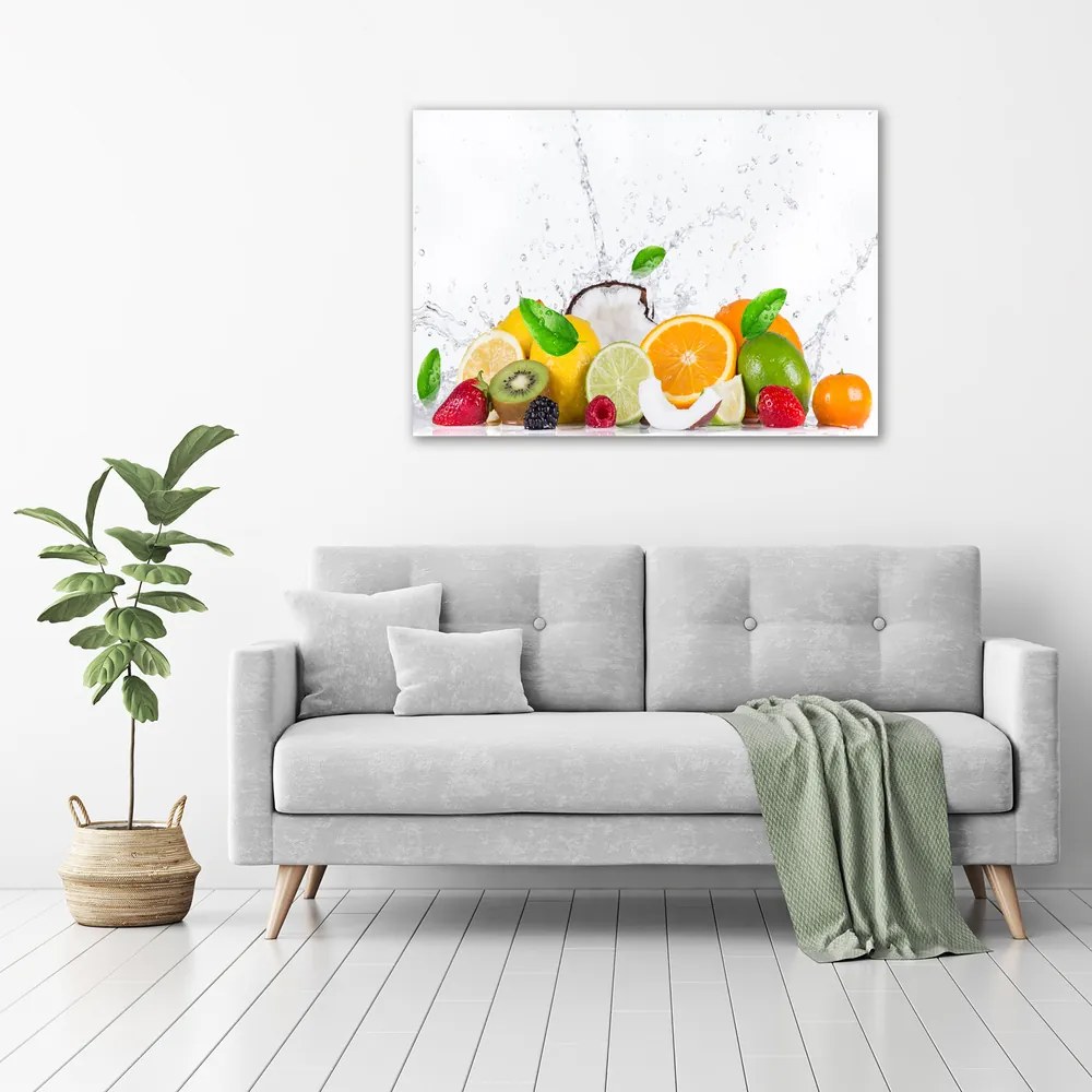 Tablou pe pânză canvas Fructele si apa