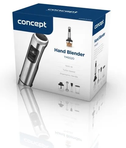 Mixer vertical cu accesorii Concept TM5520 1500W/230V negru/oțel inoxidabil