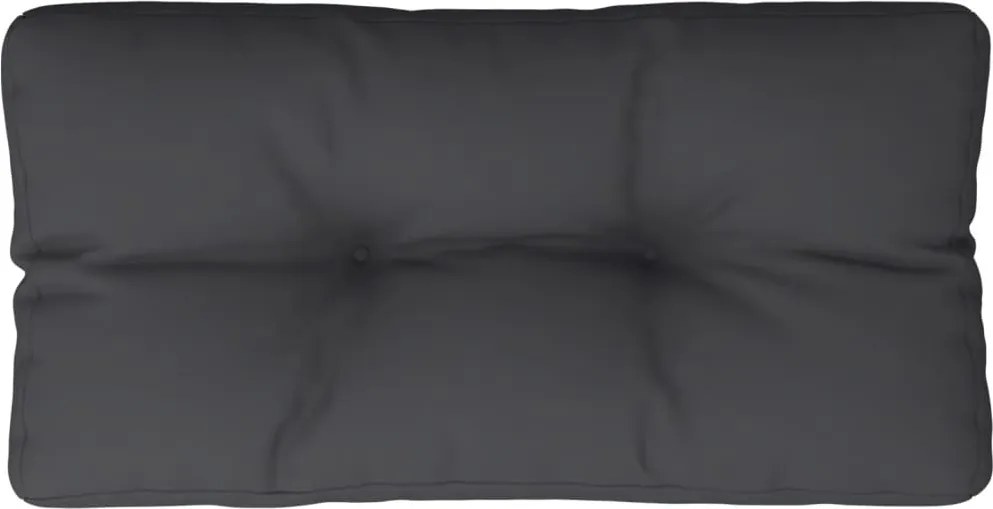 vidaXL Pernă de paleți, negru, 70x40x12 cm, material textil