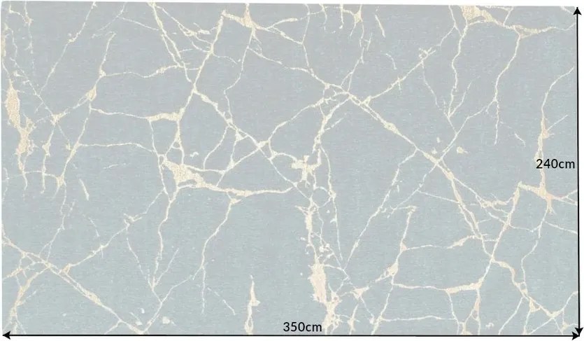 Covor verde-albastrui cu aspect de marmura MARMOR 160x240cm