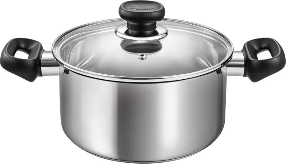 Oală cu capac din oțel inoxidabil 3 l adecvată pentru plita cu inducție Brava – Tescoma