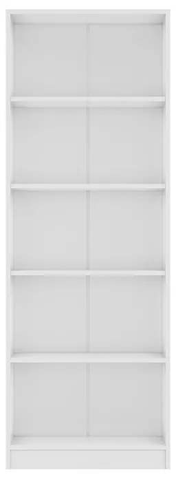 Dulap Biblioraft Mobiref cu 4 Polite pentru Depozitare , 70 x 34,5 x 200 cm, PAL Alb 18 mm