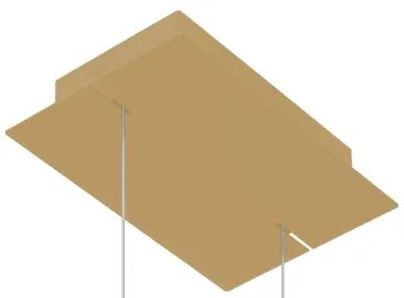 Lustră LED pe cablu RIO LED/50W/230V CRI90 3000K d. 78 cm auriu Thoro TH.175