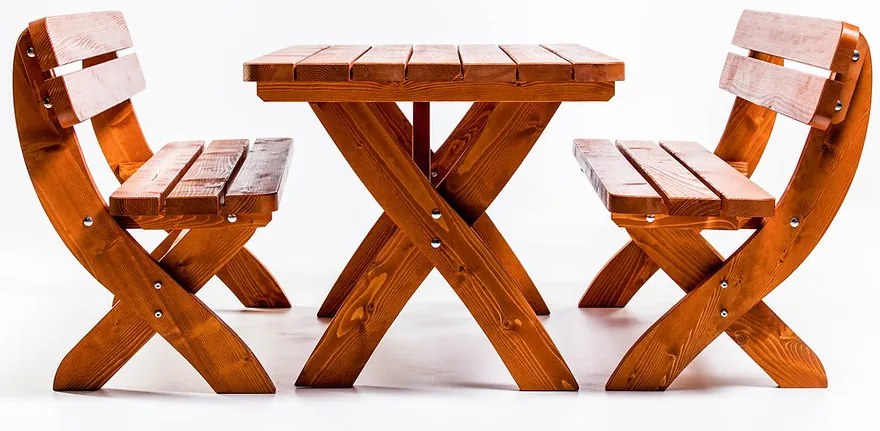 Set mobilier gradina Wien, 200 cm, cires, 8 pers.