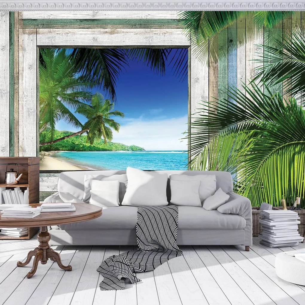 Fototapet - Plajă, mare, nisip (152,5x104 cm)