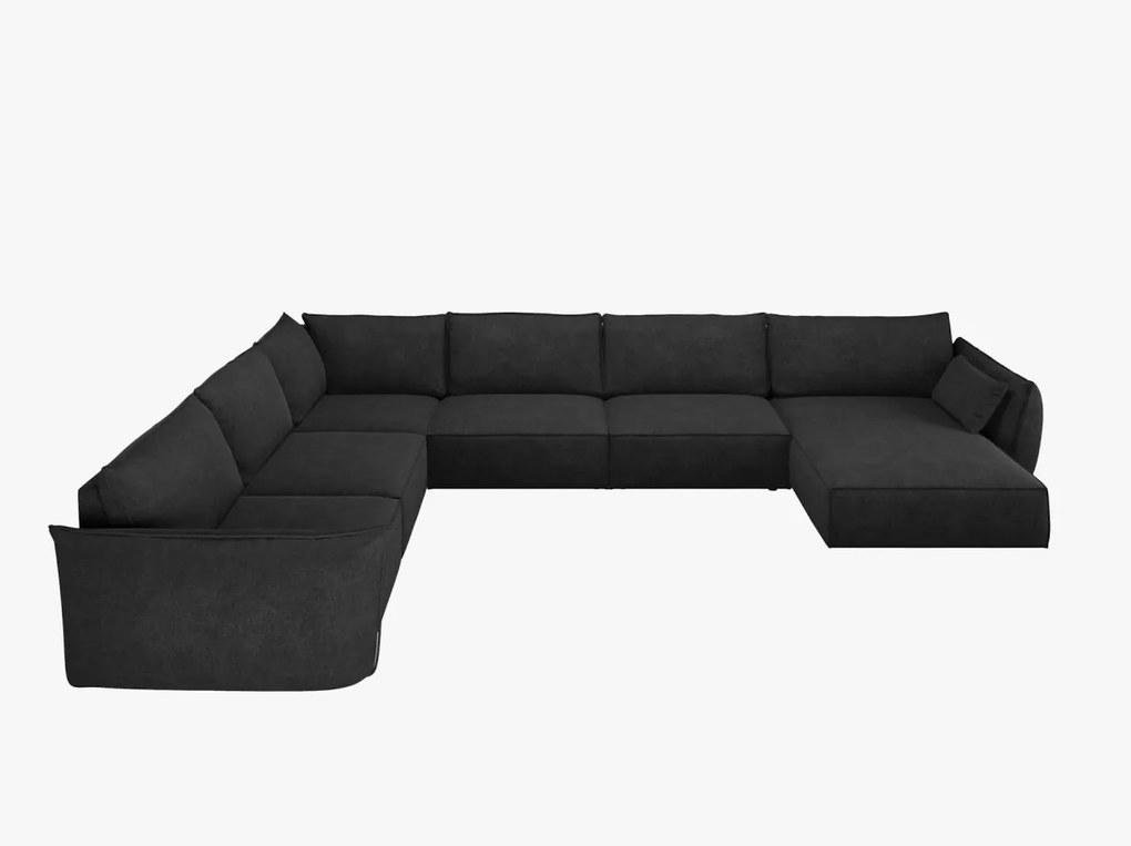 Coltar 8 locuri Kaelle chenille L384 cm